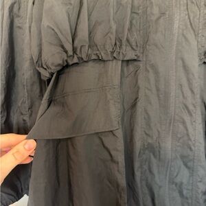 Athleta Black Trench Coat size small NWOT